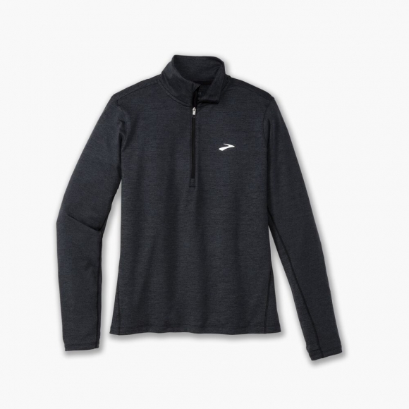 Brooks Dash 1/2 Zip 2.0 - Hochglanzschwarz