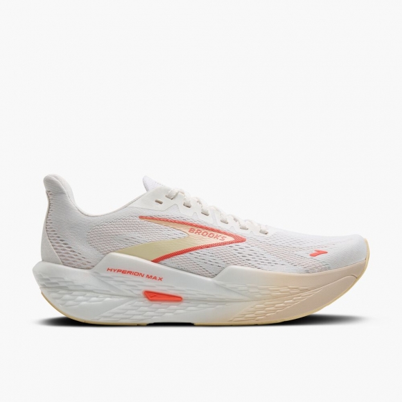 Brooks Hyperion Max 2 - Weiß/Pfirsich/Koralle