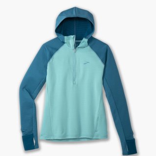 Brooks Notch Thermal Hoodie 2.0 - Aqua/Marokkanisches Blau