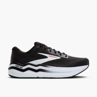 Brooks Ghost Max 2 - Schwarz/Weiß/Feuerrot