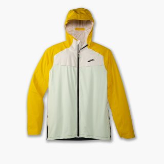 Brooks High Point Waterproof Jacket - Gletschergrün/Ecru/Zitrone