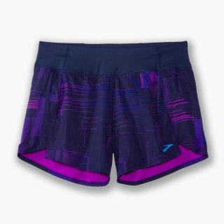Brooks Chaser 5" Short - Matrix Navy Print