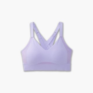 Brooks Interlace Sports Bra - Violett-Strich