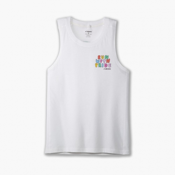 Brooks Distance Tank 2.0 - Weiß Run Proud 23