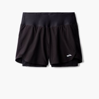 Brooks Chaser 5" 2-in-1 Short 2.0 - Schwarz