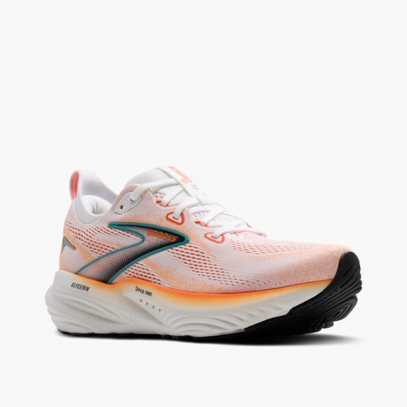 Brooks Glycerin 22 - Weiß/Orange/Grün Blau Schiefer