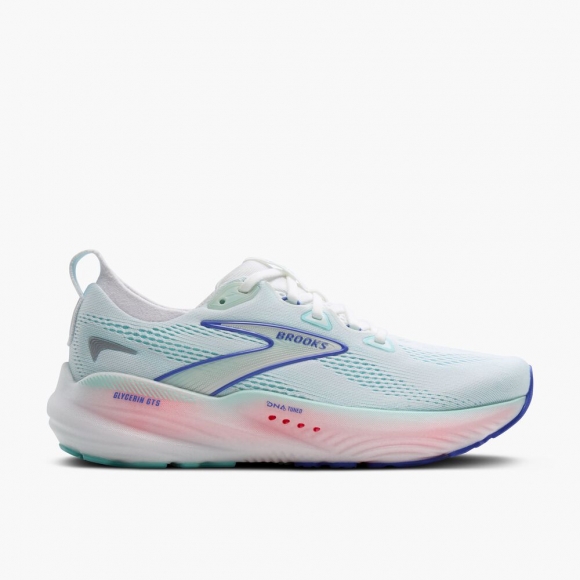 Brooks Glycerin GTS 22 - Weiß/Limpet Shell/Amparo Blau