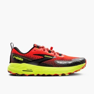 Brooks Cascadia 18 - Kirschtomate/Limette/Schwarz