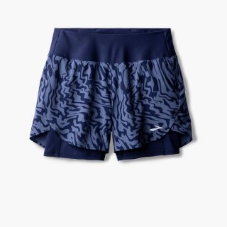 Brooks Chaser 5" 2-in-1 Short 2.0 - Mitternachts-Speedscape