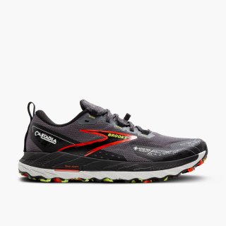 Brooks Cascadia 18 GTX - Blackened Pearl/Schwarz/Tomate