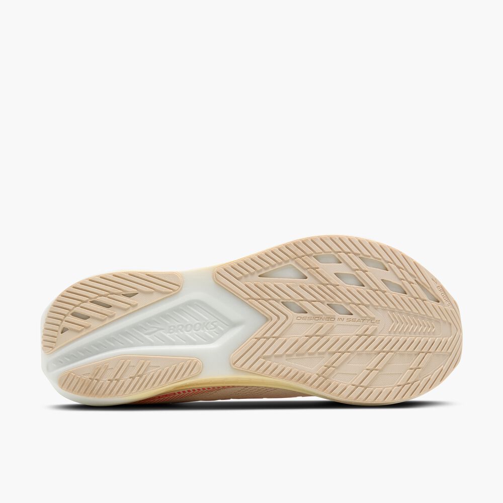 Brooks Hyperion GTS 2 - Weiß/Pfirsich/Koralle