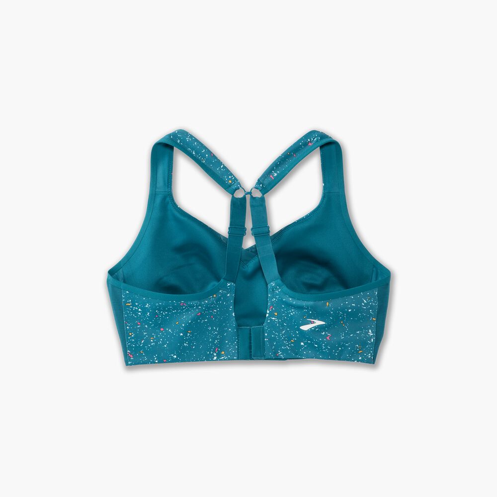 Brooks Convertible Sports Bra - Lagunen-Sprenkeldruck