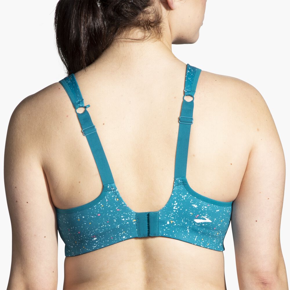 Brooks Convertible Sports Bra - Lagunen-Sprenkeldruck