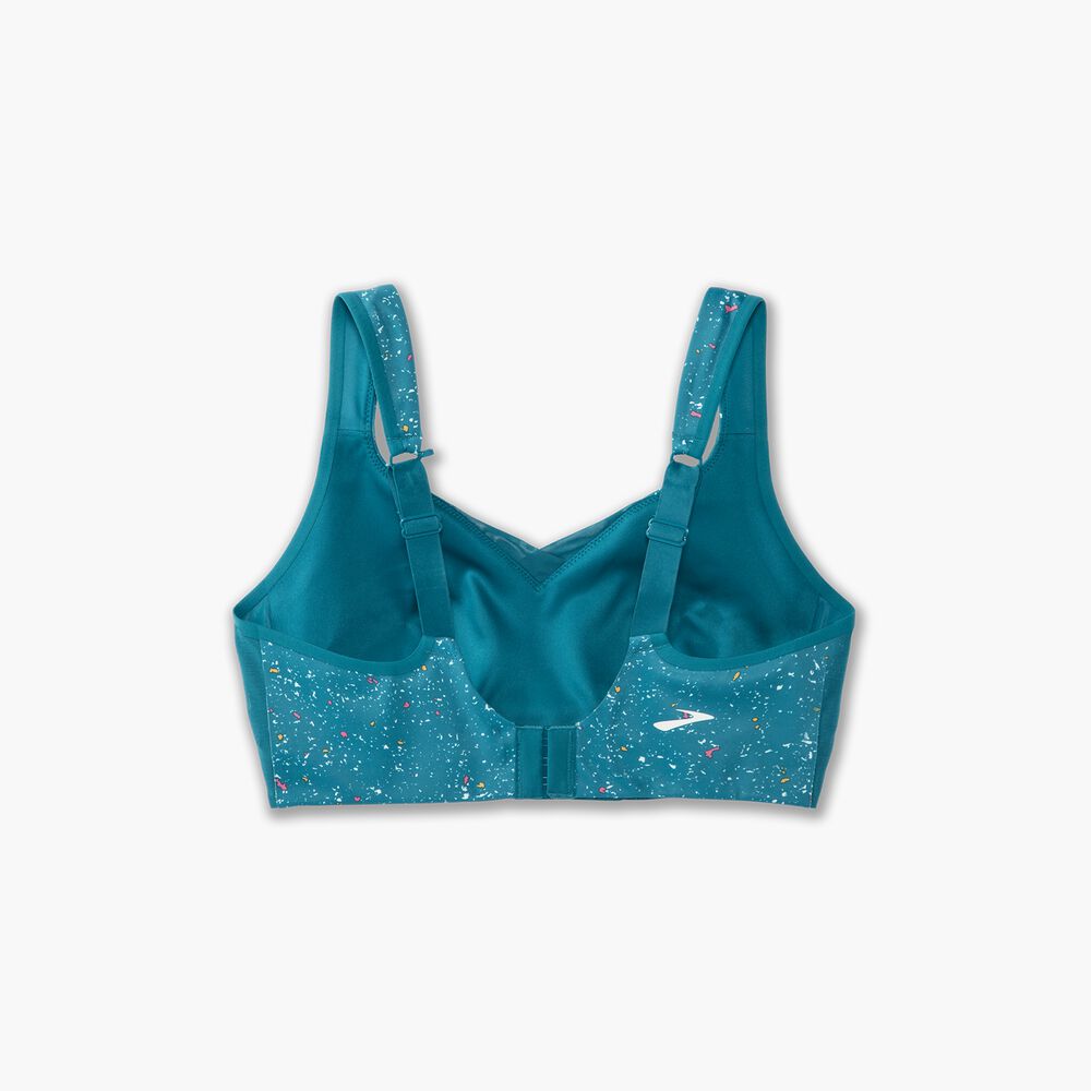 Brooks Convertible Sports Bra - Lagunen-Sprenkeldruck