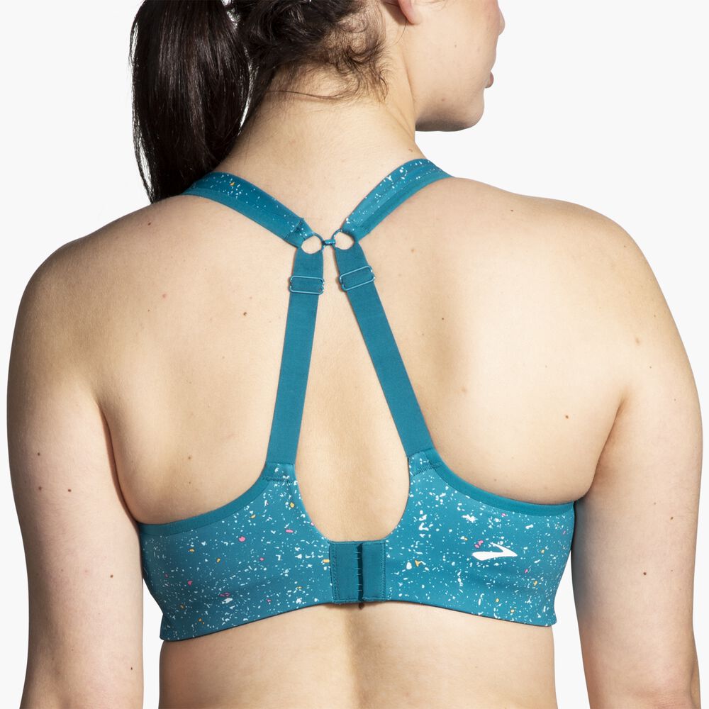 Brooks Convertible Sports Bra - Lagunen-Sprenkeldruck