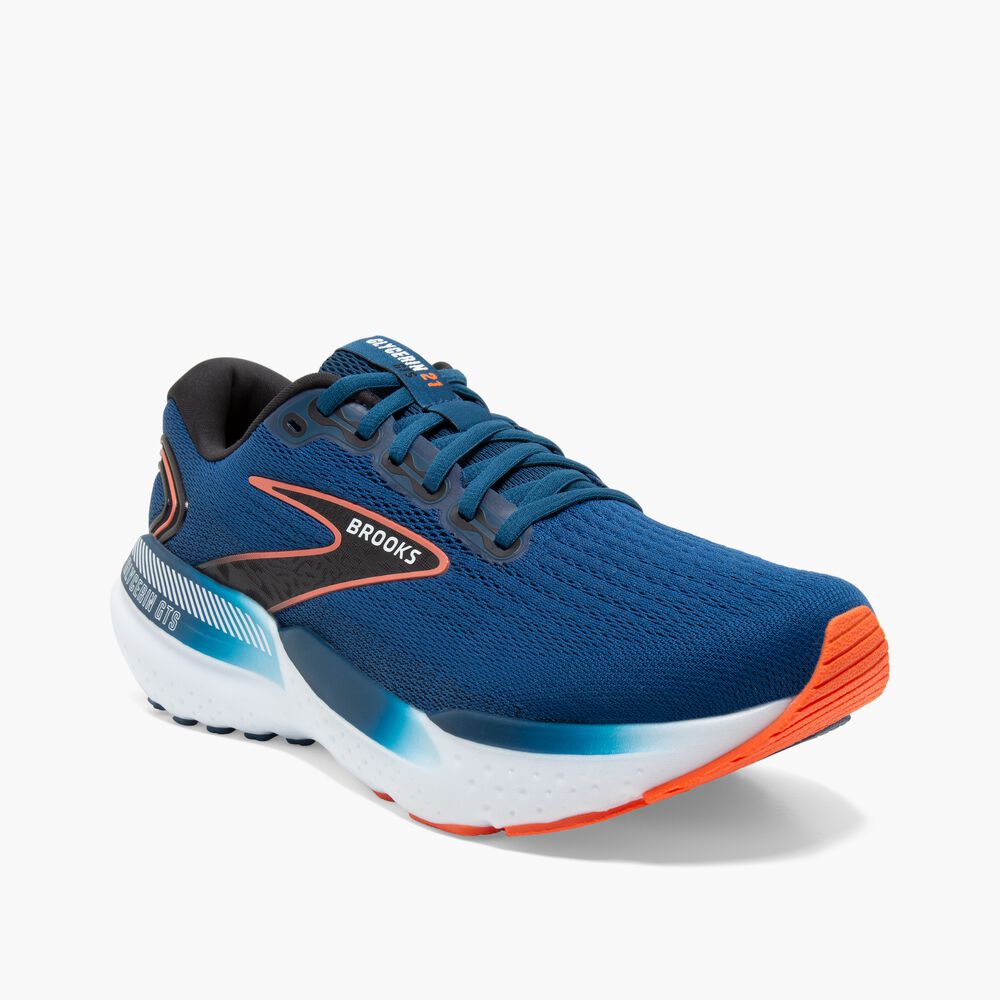 Brooks Glycerin GTS 21 - Blauopal/Schwarz/Kapuzinerkresse