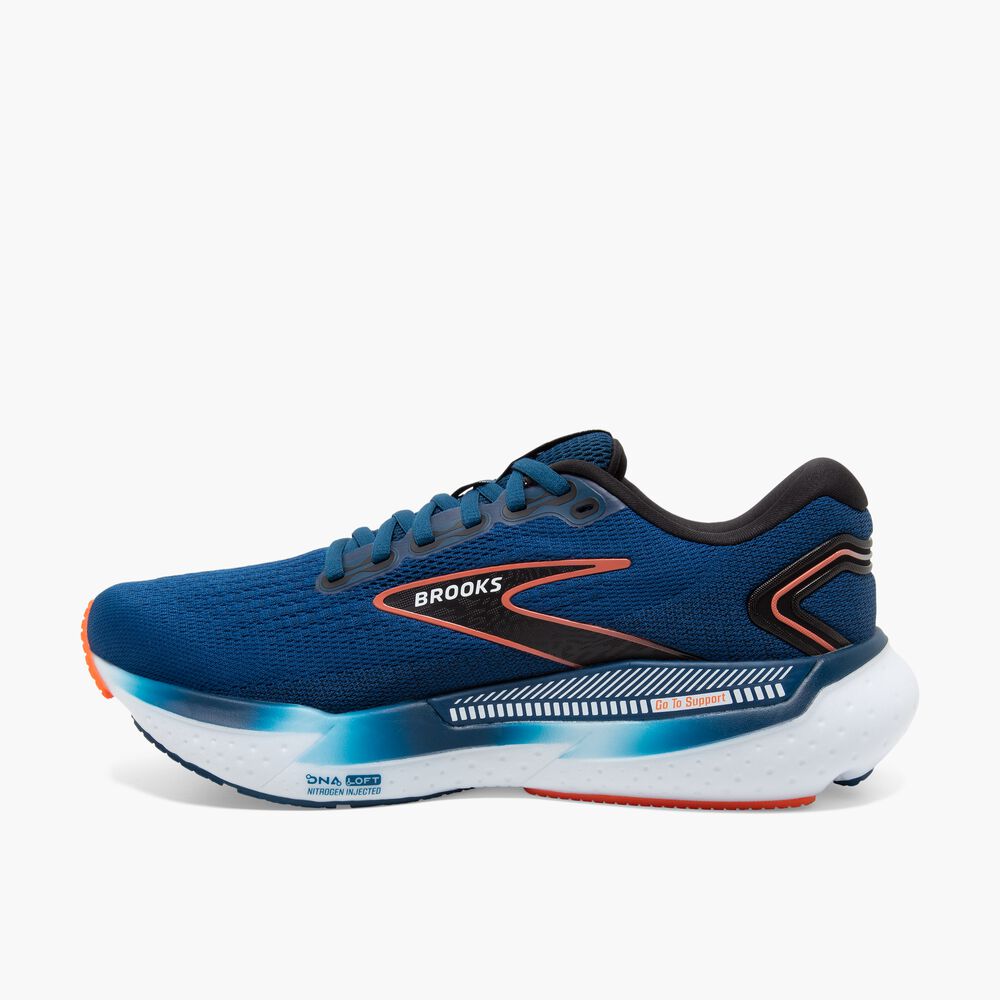 Brooks Glycerin GTS 21 - Blauopal/Schwarz/Kapuzinerkresse