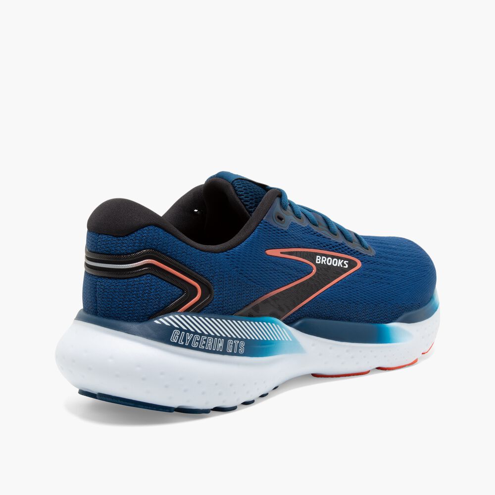 Brooks Glycerin GTS 21 - Blauopal/Schwarz/Kapuzinerkresse