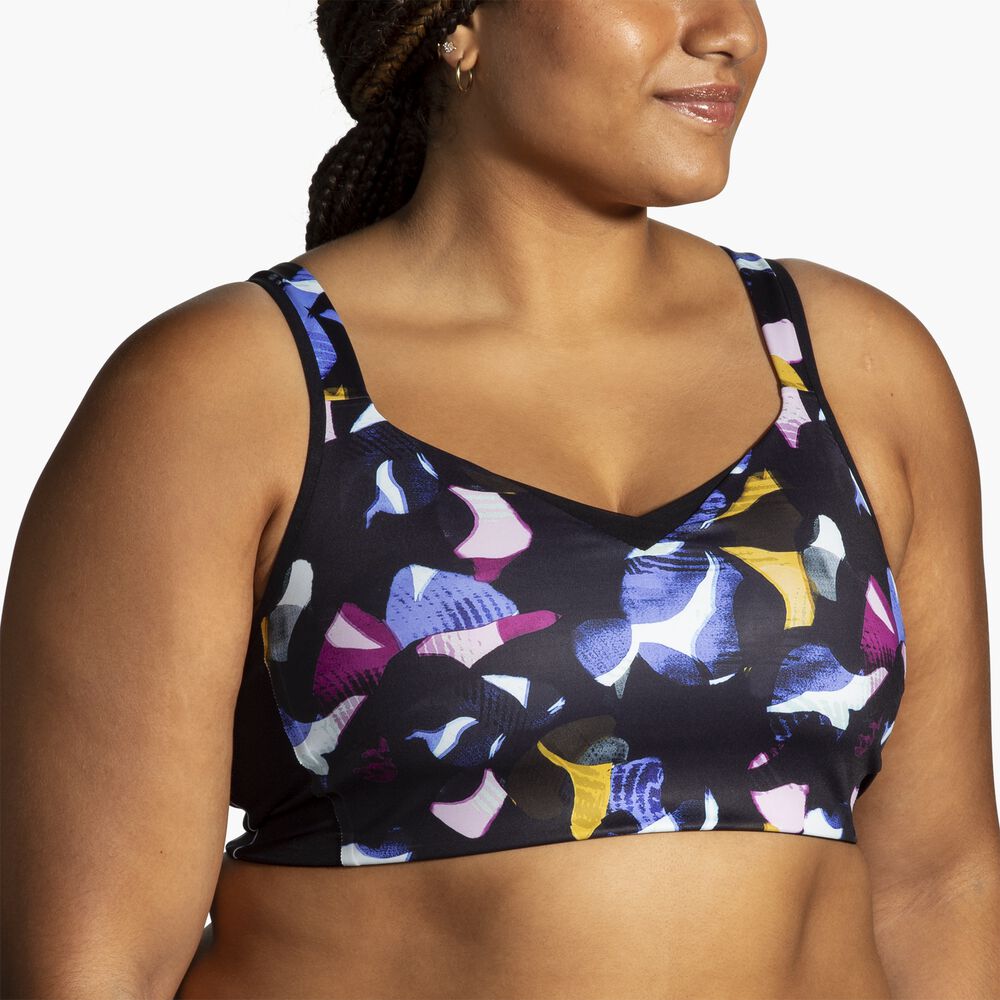 Brooks Convertible Sports Bra - Fast Floral Print