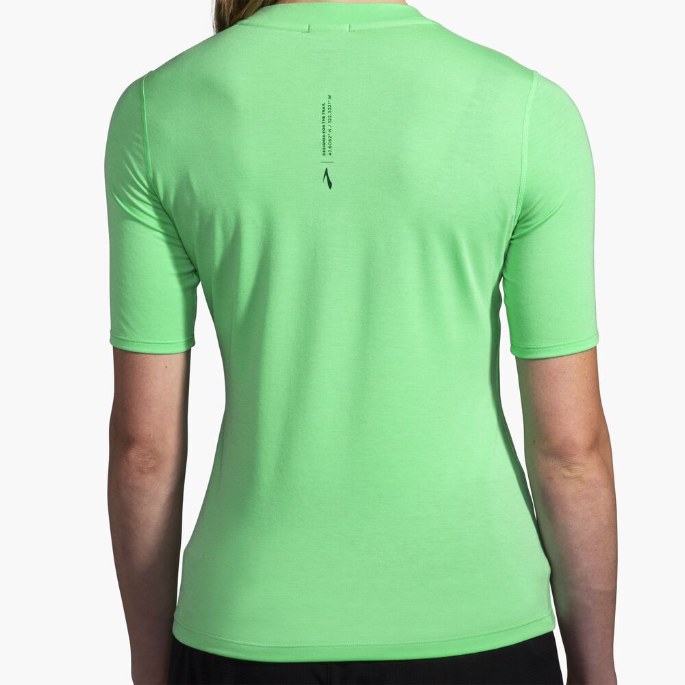 Brooks High Point Short Sleeve - Hypergrün