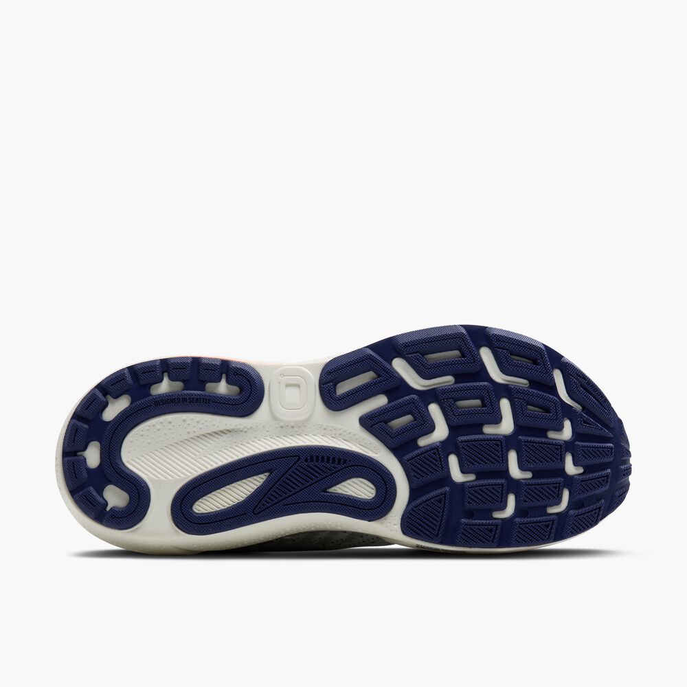 Brooks Adrenaline GTS 24 - Grau/Blaues Band/Pfirsich
