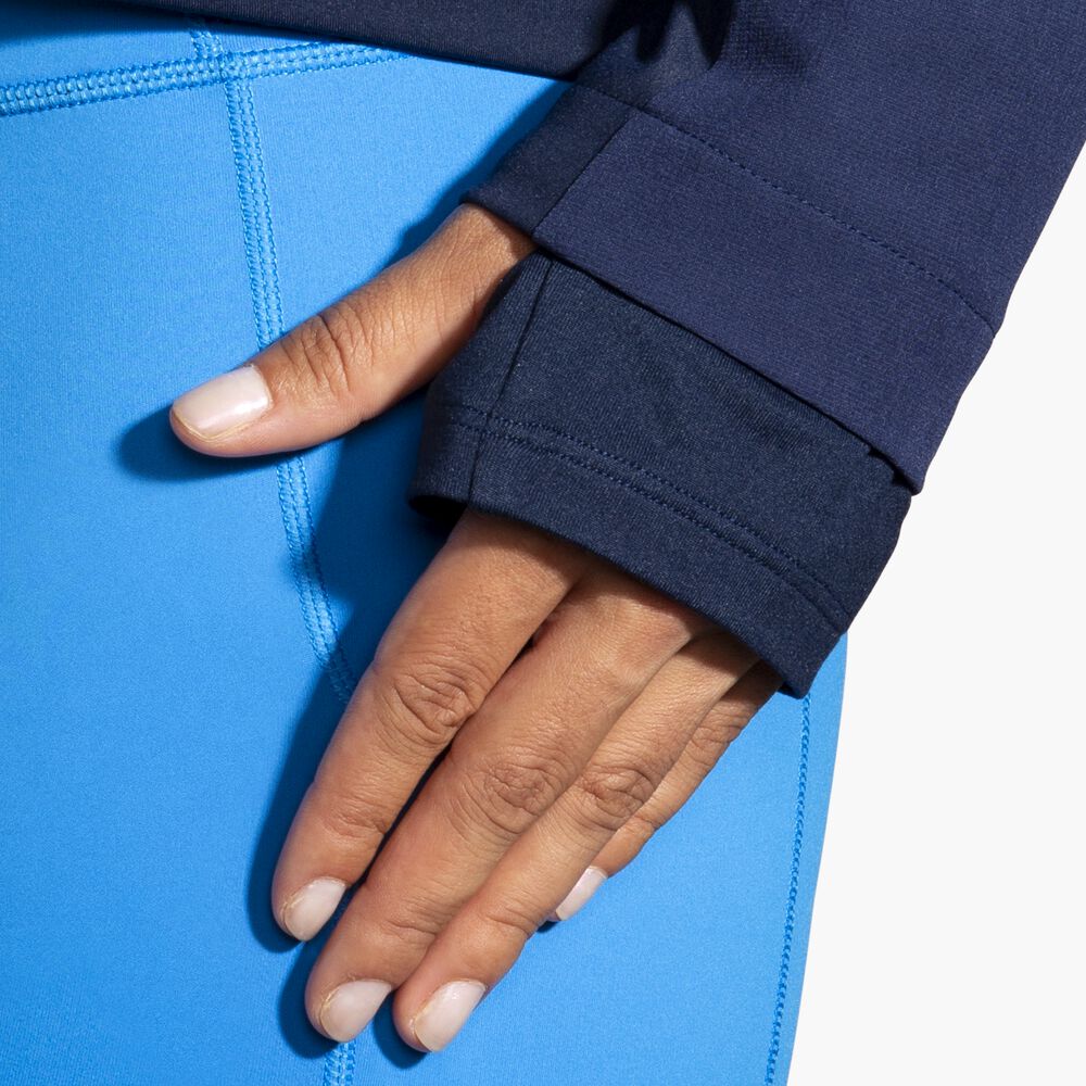 Brooks Fusion Hybrid Jacket - Marineblau/Blauer Blitz