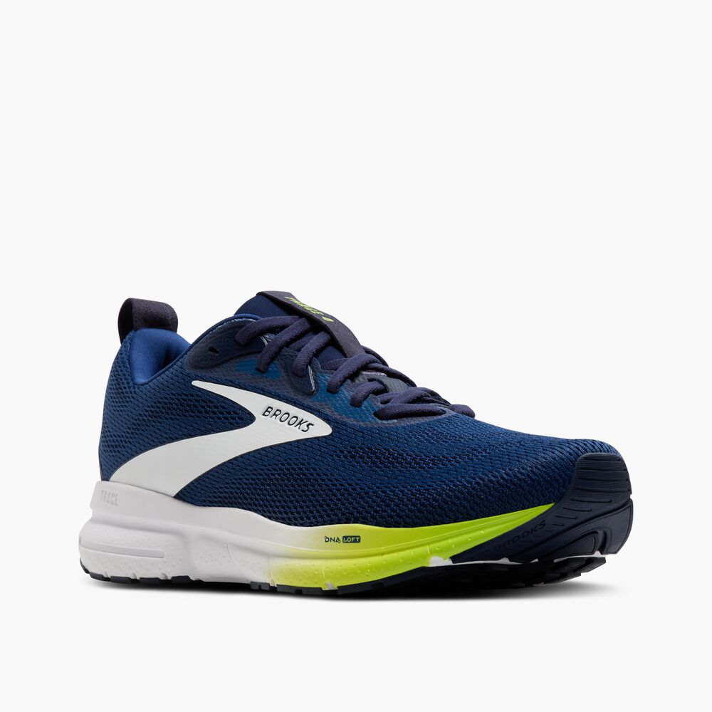 Brooks Trace 4 - Marineblau/Peacoat/Acid Lime
