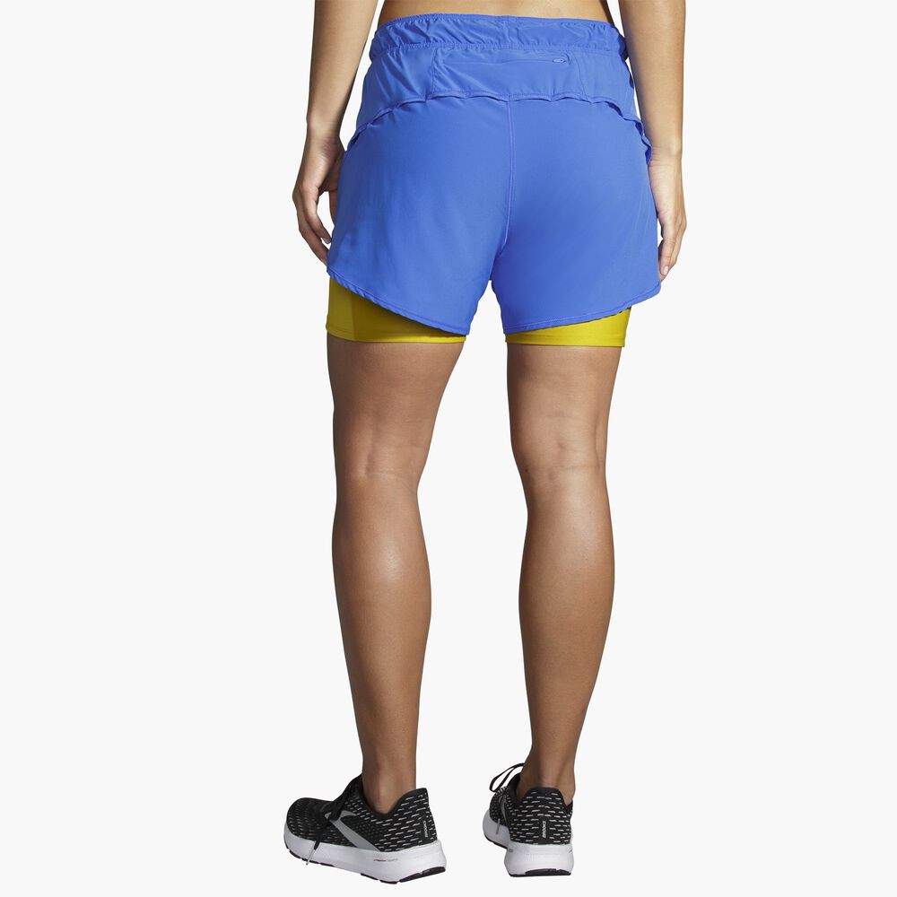 Brooks Chaser 5" 2-in-1 Short - Bluetiful/Golden Hour