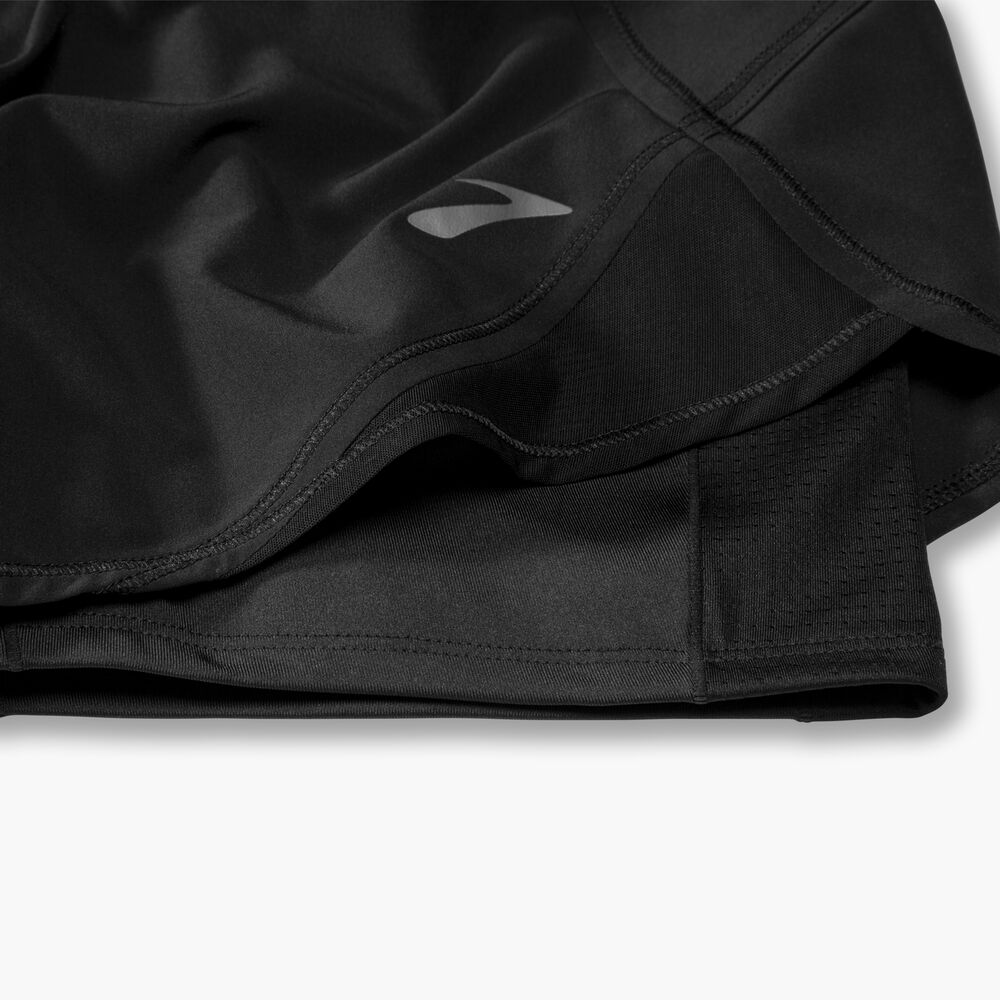 Brooks Chaser 5" 2-in-1 Short - Schwarz