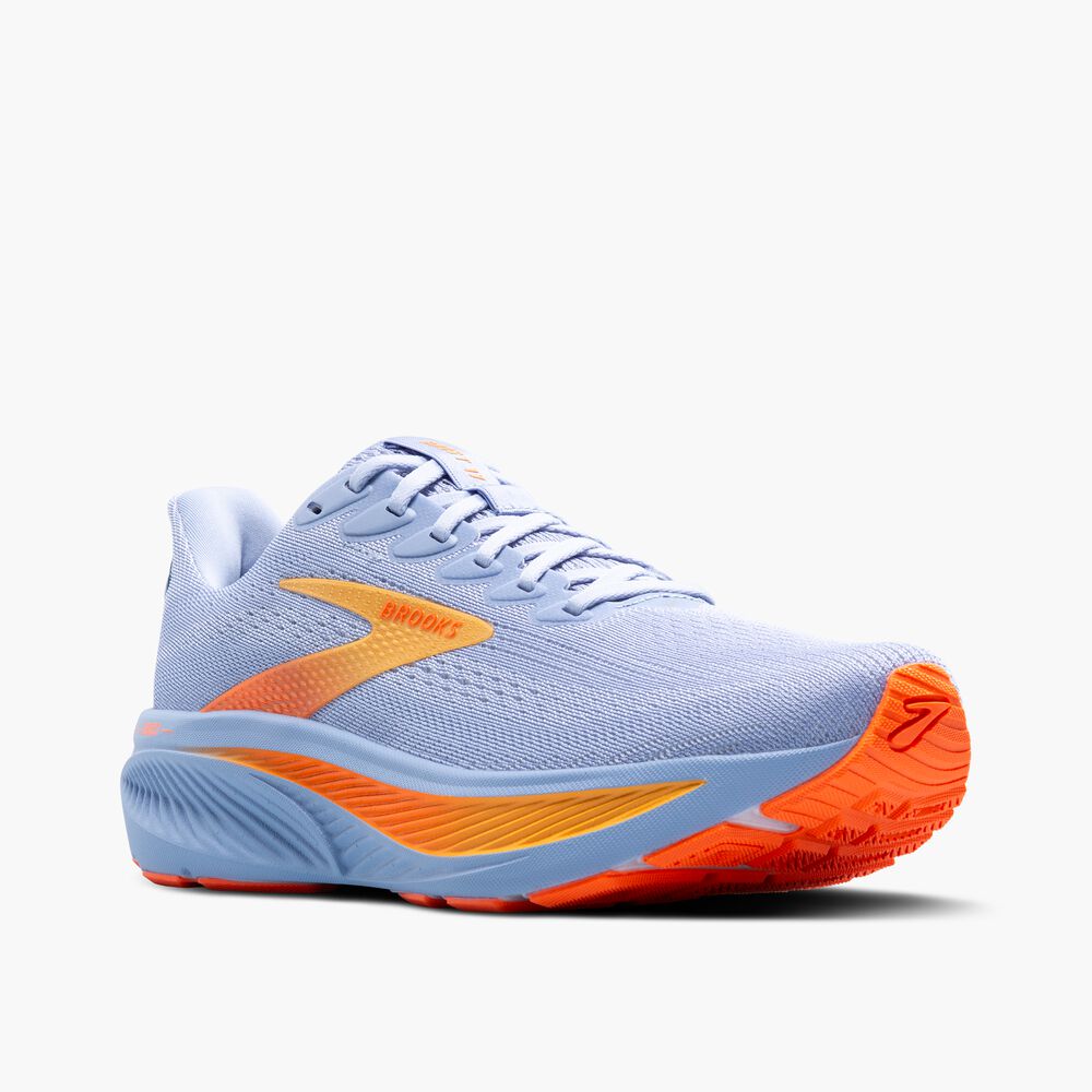 Brooks Ghost 17 - Blaureiher/Weiß/Orange