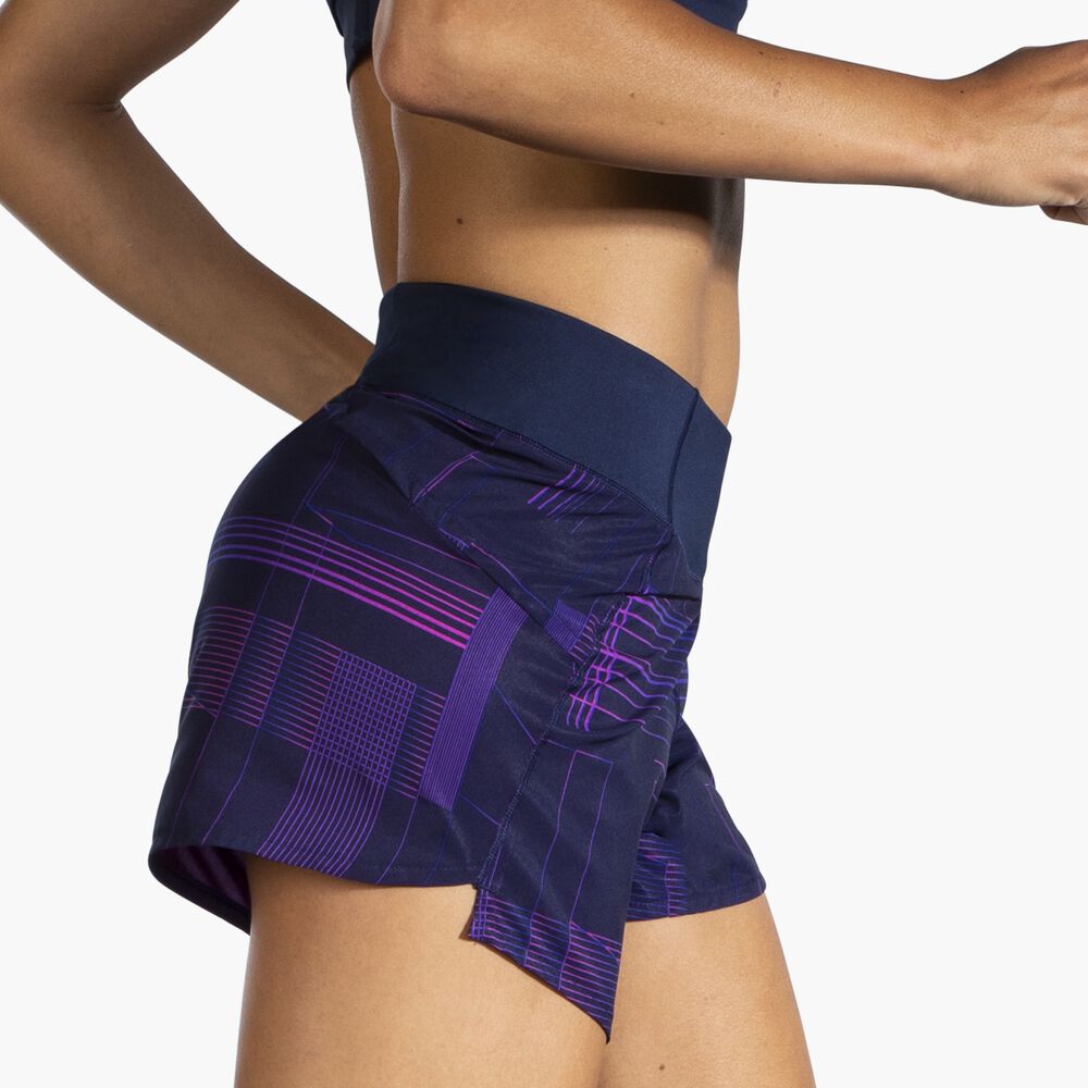 Brooks Chaser 5" Short - Matrix Navy Print