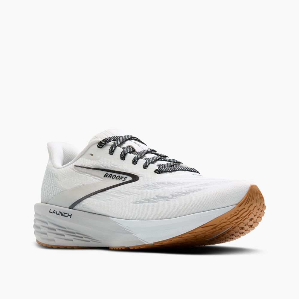 Brooks Launch 11 - Weiß/Grau/Schwarz