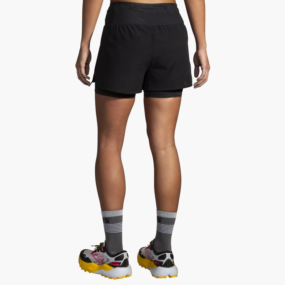 Brooks High Point 3" 2-in-1 Short 2.0 - Schwarz