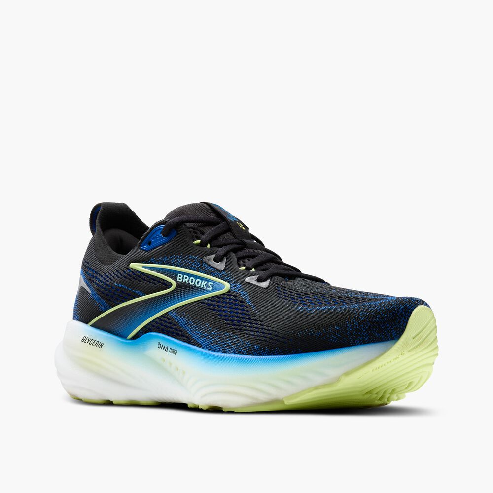 Brooks Glycerin 22 - Schwarz/Kobalt/Neo Gelb