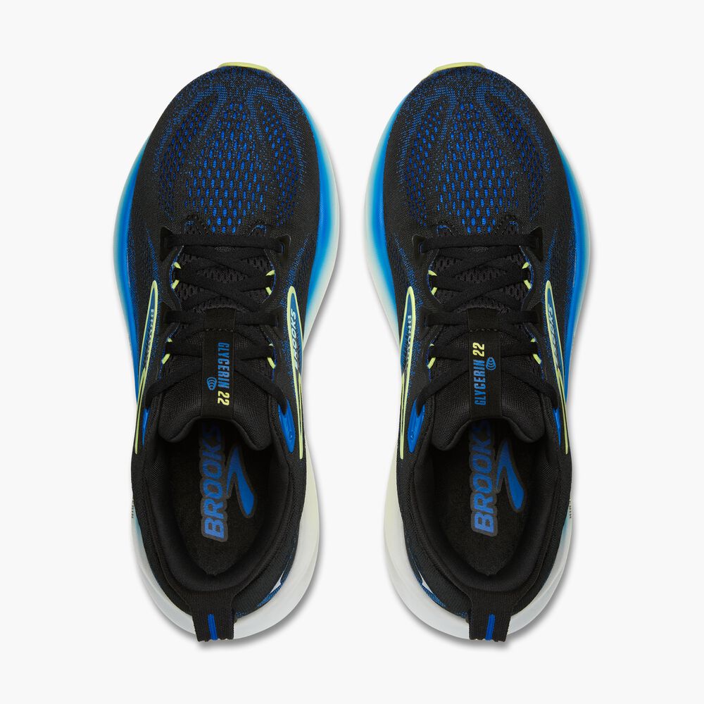 Brooks Glycerin 22 - Schwarz/Kobalt/Neo Gelb