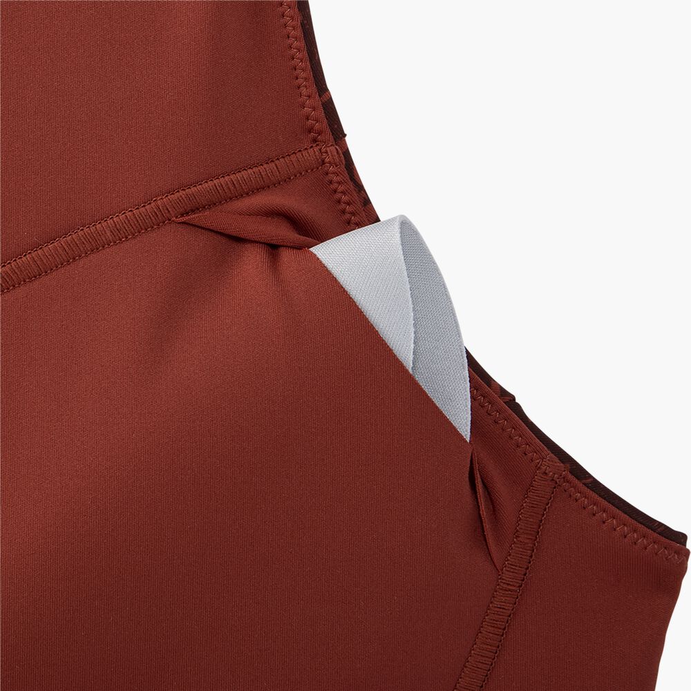 Brooks 3 Pocket Sports Bra - RR Glitch Print/Kupfer