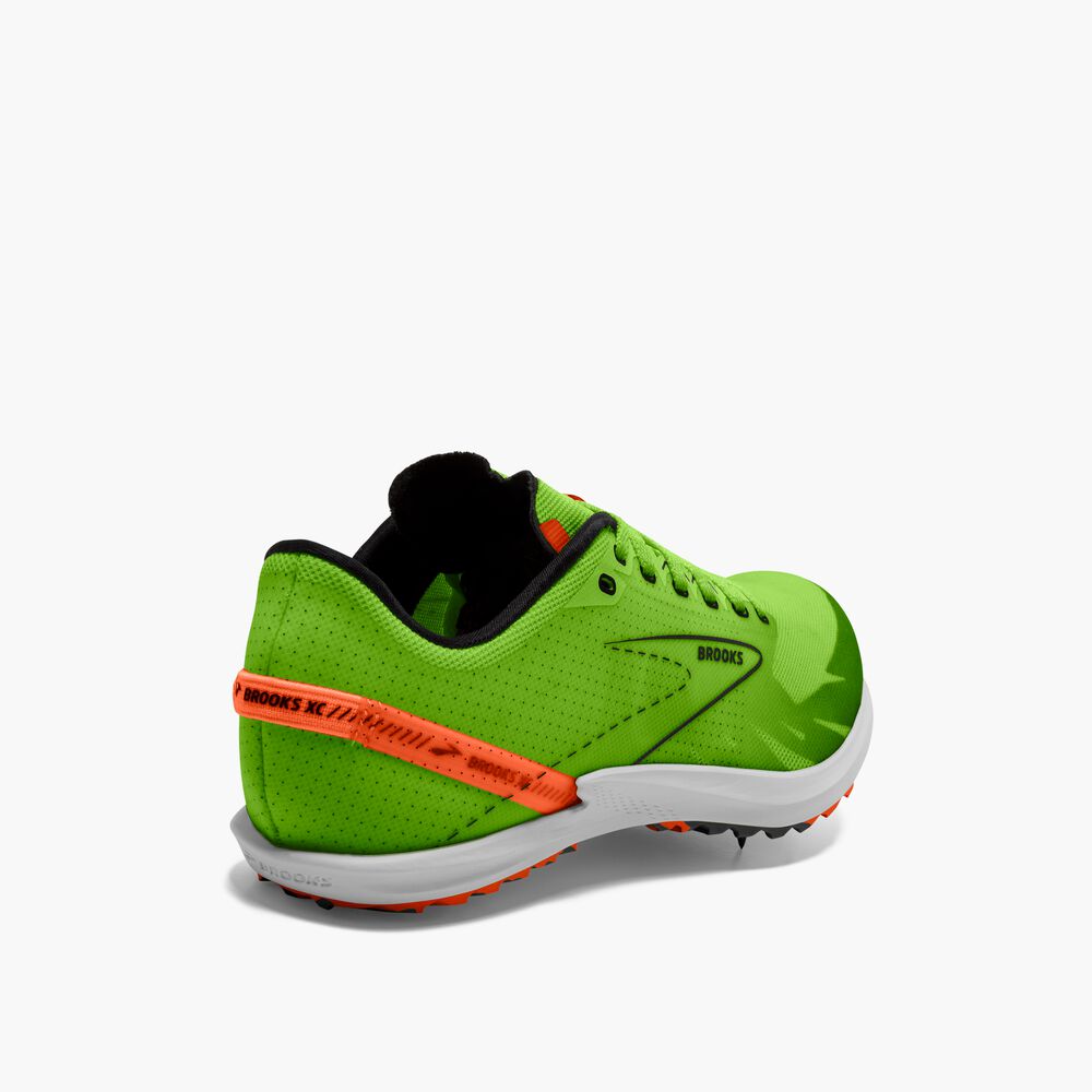 Brooks Draft XC - Grün Gecko/Rotorange/Weiß