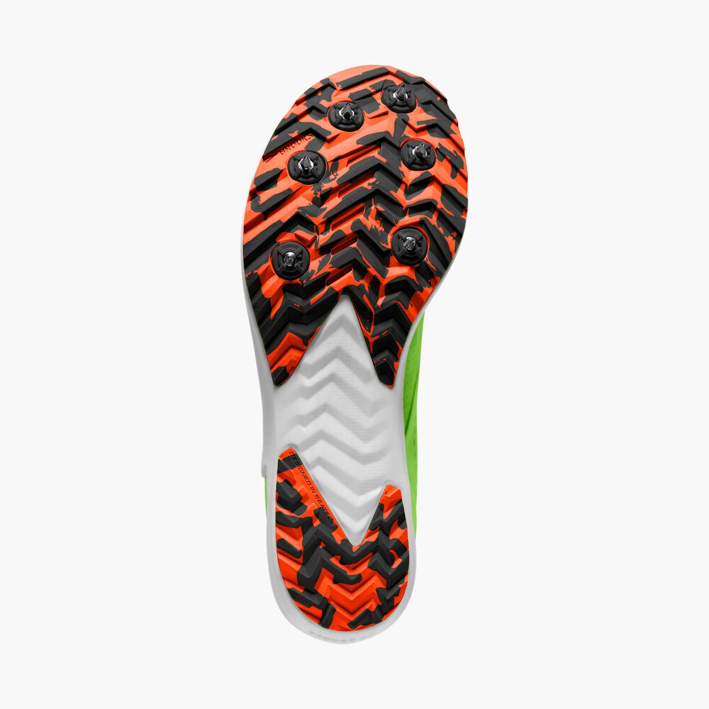 Brooks Draft XC - Grün Gecko/Rotorange/Weiß
