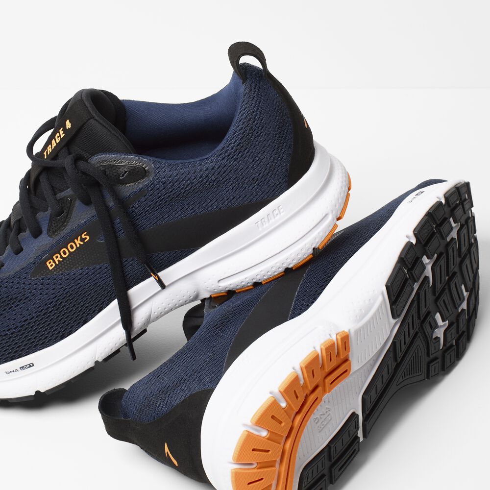 Brooks Trace 4 - Peacoat/Schwarz/Orange Pop