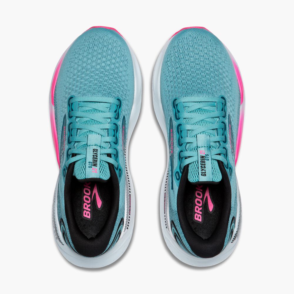 Brooks Glycerin GTS 21 - Marokkanisches Blau/Aqua/Pink