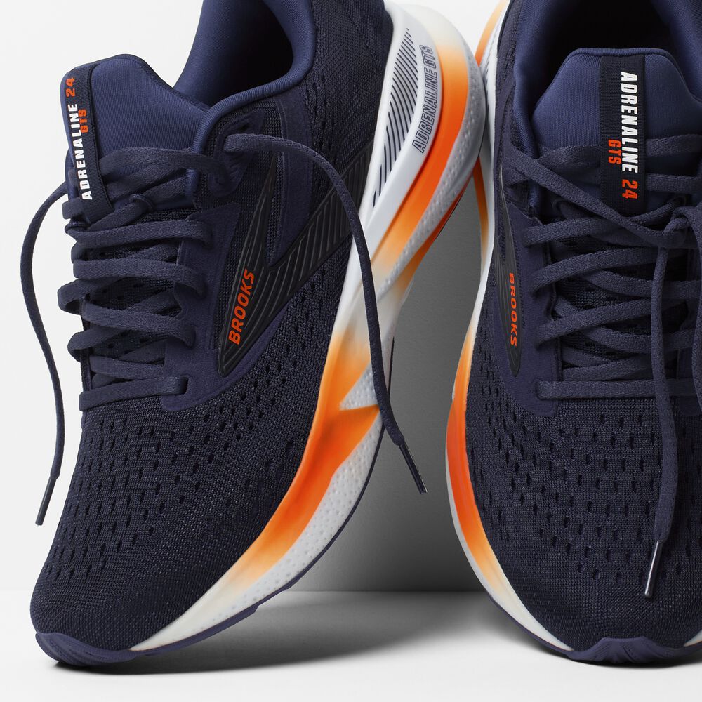 Brooks Adrenaline GTS 24 - Peacoat/Orange/Weiß
