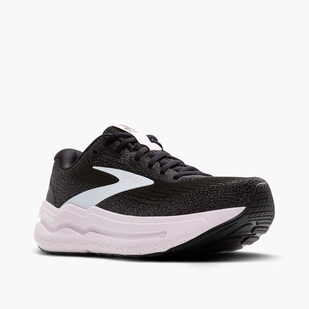 Brooks Ghost Max 2 - Schwarz/Weiß/Orchideeneis