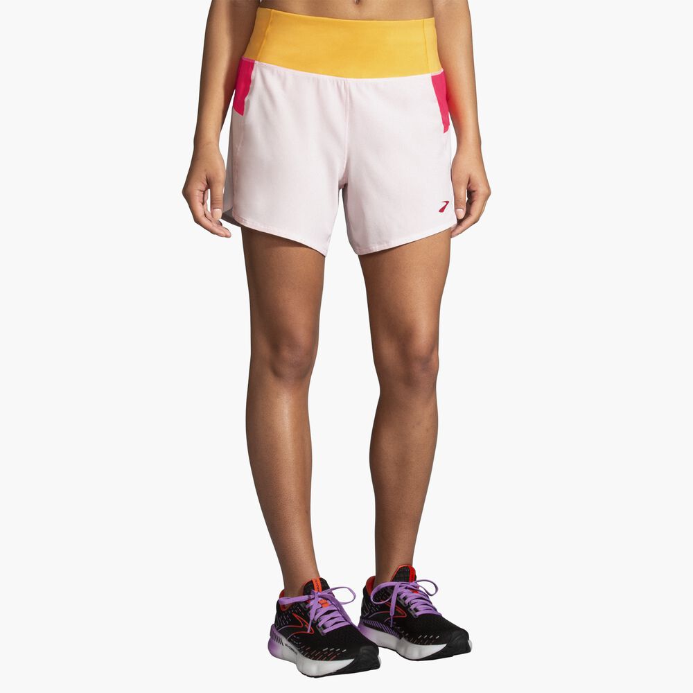 Brooks Chaser 5" Short - Quarz/Hyperpink/Sonnenschein