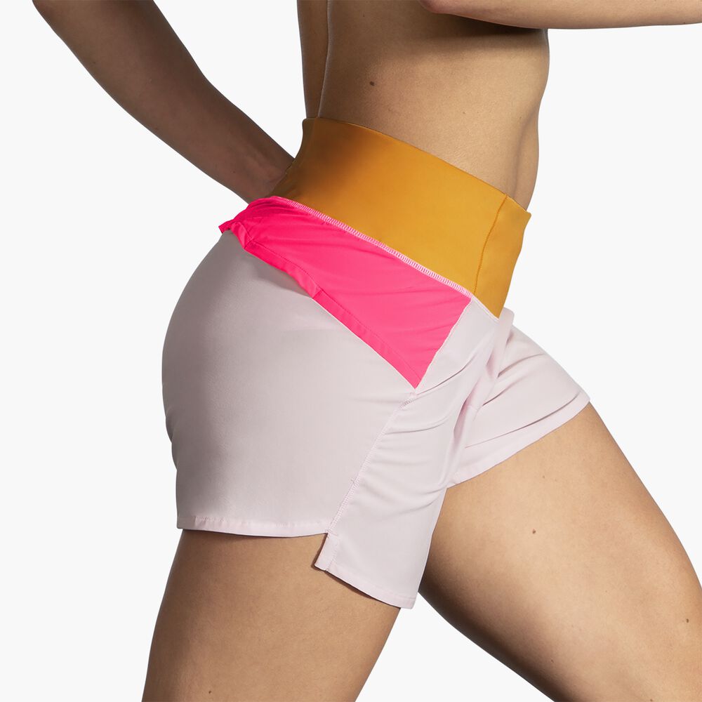 Brooks Chaser 5" Short - Quarz/Hyperpink/Sonnenschein