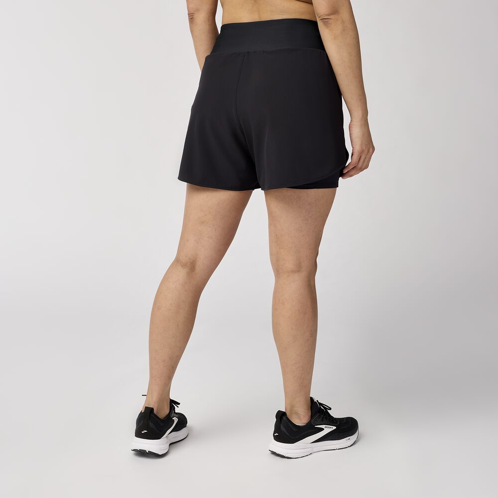 Brooks Chaser 5" 2-in-1 Short 2.0 - Schwarz