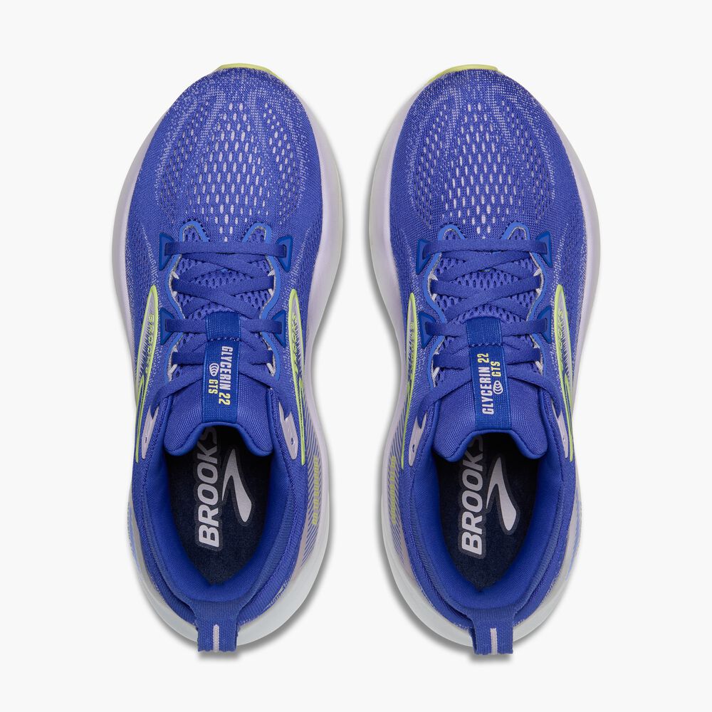 Brooks Glycerin GTS 22 - Amparo Blue/Hyper Iris/Gelb