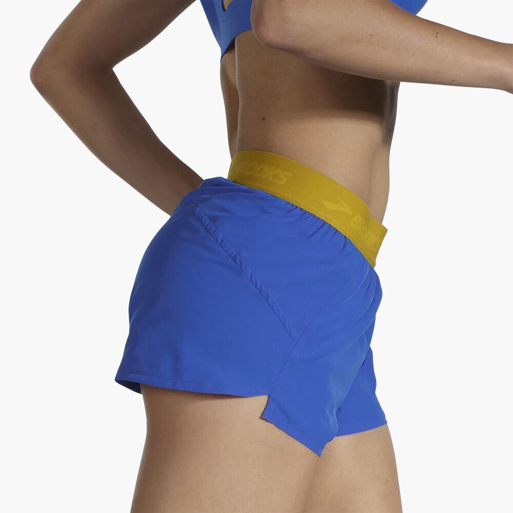 Brooks Chaser 3" Short - Blaugrün/Golden Hour/Brooks