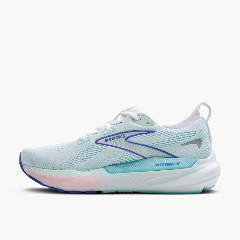 Brooks Glycerin GTS 22 - Weiß/Limpet Shell/Amparo Blau