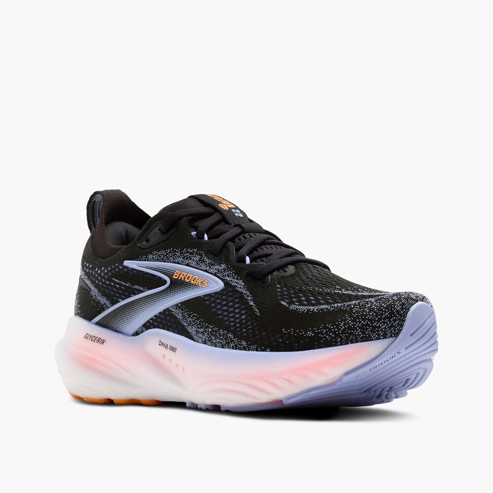 Brooks Glycerin 22 - Schwarz/Blaureiher/Orange