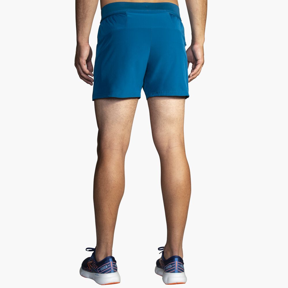 Brooks Sherpa 5" 2-in-1 Short - Ozeanblau